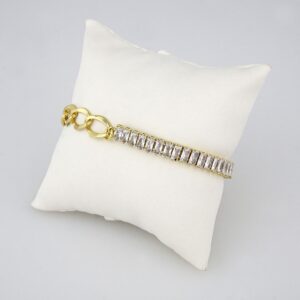 Bracelets Woman/ Manillas Mujer/  14K Real Color/ Zircon Stone// B0141