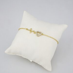 Bracelets Woman/ Manillas Mujer/  14K Real Color/ Zircon Stone// B0142