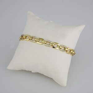 Bracelets Woman/ Manillas Mujer/  14K Real Color/ Zircon Stone// B0149
