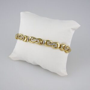 Bracelets Woman/ Pulseras mujer/  Zircon Stone/ 14K Real Color// B0208