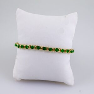 Women Bracelets/ Pulseras Dama/  Zircon Stone/  14K Real Color// B1001