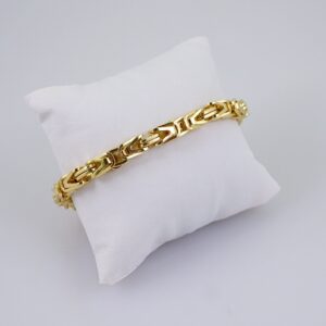 Bracelets/ Pulseras/ Plain/ 14K Real Color// B1008