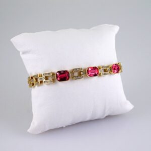 Women Bracelets/ Pulseras Dama/  Zircon Stone/  14K Real Color// B1020