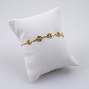 Women Bracelets/ Pulseras Dama/  Zircon Stone/  14K Real Color// B1024