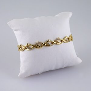 Women Bracelets/ Pulseras Dama/  Zircon Stone/  14K Real Color// B1028