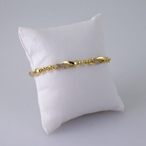 Women Bracelets/ Pulseras Dama/  Zircon Stone/  14K Real Color// B1031
