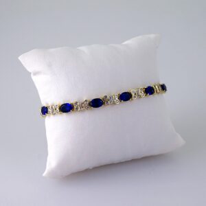 Women Bracelets/ Pulseras Dama/  Zircon Stone/  14K Real Color// B1032