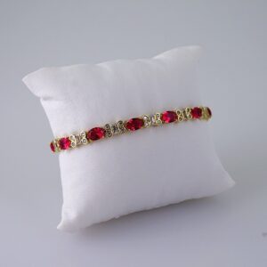 Women Bracelets/ Pulseras Dama/  Zircon Stone/  14K Real Color// B1034