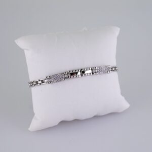 Women Bracelets/ Pulseras Dama/ Zircon Stone/ Silver Color// B1056