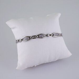 Women Bracelets/ Pulseras Dama/ Zircon Stone/ Silver Color// B1057