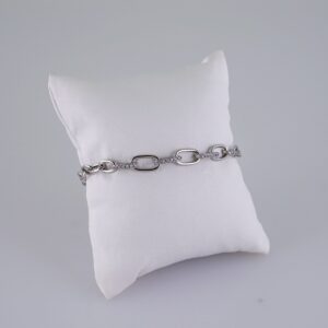 Women Bracelets/ Pulseras Dama/ Zircon Stone/ Silver Color// B1058