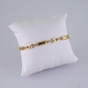 Women Bracelets/ Pulseras Dama/  Zircon Stone/  14K Real Color// B1060