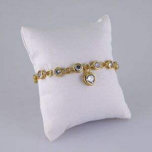 Women Bracelets/ Pulseras Dama/  Zircon Stone/  14K Real Color// B1061