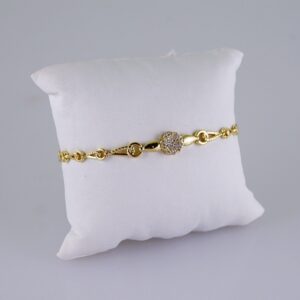 Women Bracelets/ Pulseras Dama/  Zircon Stone/  14K Real Color// B1064