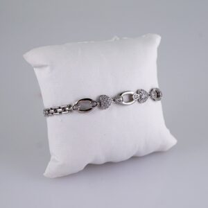 Women Bracelets/ Pulseras Dama/ Zircon Stone/ Silver Color// B1083