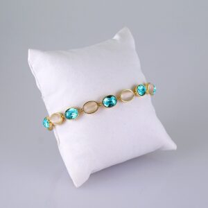 Bracelets Women/ Manillas Mujer/  14K Real Color/  Zircon Stone// B1094