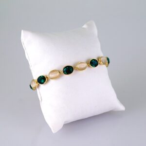 Women Bracelets/ Pulseras Dama/  Zircon Stone/  14K Real Color// B1096