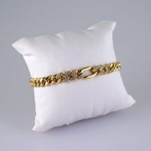 Women Bracelets/ Pulseras Dama/ Zircon Stone/14K Real Color// B1100