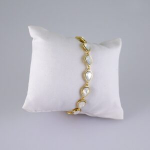Women Bracelets/ Pulseras Dama/  Zircon Stone/  14K Real Color// B1105
