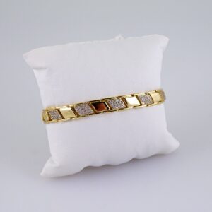 Women Bracelets/ Pulseras Dama/  Zircon Stone/  14K Real Color// B1113