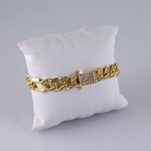 Bracelets/  Zircon Stone/  14K Real Color/  8mm/ Cierre Original// B1118