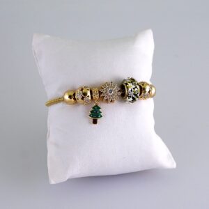 Women Bracelets/ Pulseras Dama/  Zircon Stone/  14K Real Color// B1136