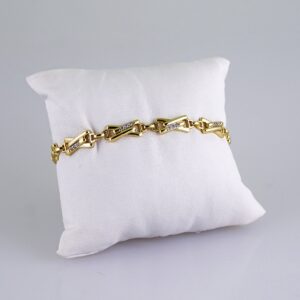 Women Bracelets/ Pulseras Dama/ Zircon Stone/ 14K Real Color// B1147