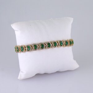 Women Bracelets/ Pulseras Dama/ Zircon Stone/ 14K Real Color// B1167