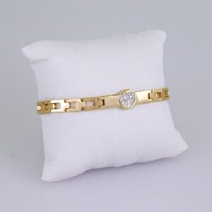 Women Bracelets/ Pulseras Dama/ Zircon Stone/ 14K Real Color// B1175