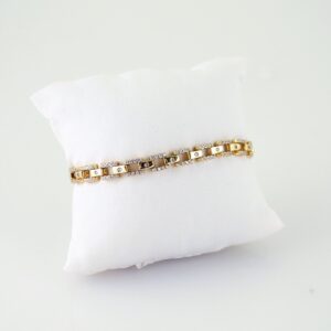 Women Bracelets/ Pulseras Dama/ Zircon Stone/ 14K Real Color// B1185