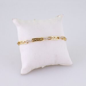 Women Bracelets/ Pulseras Dama/ Zircon Stone/ 14K Real Color// B1190