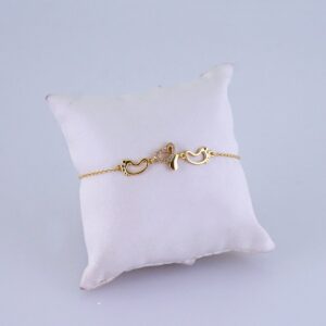 Women Bracelets/ Pulseras Dama/ Zircon Stone/ 14K Real Color// B1195