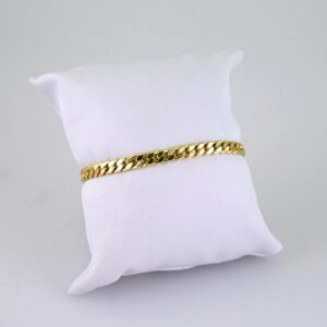 Bracelets/ Pulseras/ Plain/ 14K Real Color/ 6mmx7?1/2//B1211