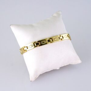 Women Bracelets/ Pulseras Dama/ Plain/ 14K Real Color/ Stainless Steel// B1247