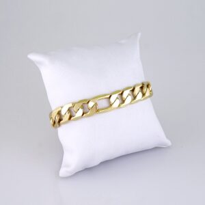 Men Bracelet-Pulsera Hombre-Plain-14K Real Color-B1255