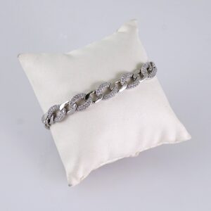 Women Bracelets-Pulseras Dama- Zircon Stone- Silver Color- Stainless Steel- B1271
