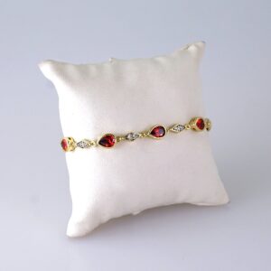 Women Bracelets – Pulseras Dama – Zircon Stone – 14K Real Color – Stainless Steel – B1273