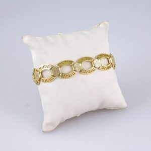 B1284 Bracelets Woman/ Pulseras Dama/ Plain/ 14K Real Color