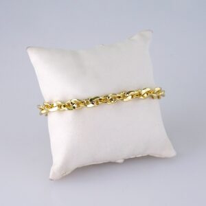 B1291 Bracelets Woman/ Pulseras Dama/ Plain/ 14K Real Color