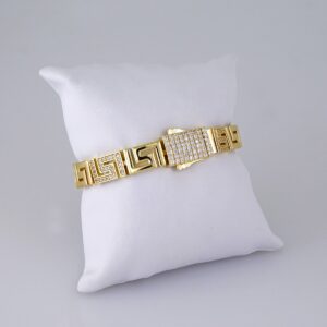 B1307 Bracelet – Pulseras/ Zircon Stone – 14K Real Color