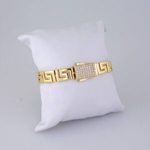 B1308 Bracelet – Pulseras/ Zircon Stone – 14K Real Color