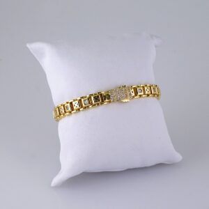 B1309 Bracelet – Pulseras/ Zircon Stone – 14K Real Color