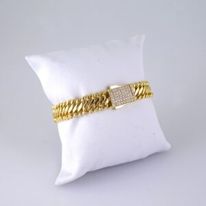 B1312 Bracelet  Pulseras/ Zircon Stone  14K Real Color