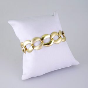 B1313 Bracelet  Pulseras/ Plain/ 14K Real Color