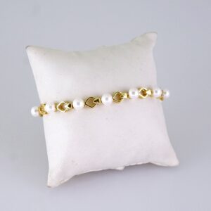 B1314 Bracelets Woman/ Pulseras Dama/Pearls/14K Real Color