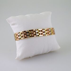 Woman Bracelets/ Pulseras Dama/ Zircon Stone/ Three Tone// B1087