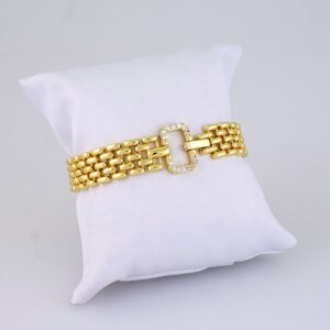 B1325 Women’s Bracelet – Pulseras Dama – Zircon Stone – 14K Real Color