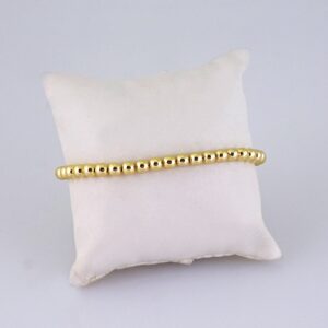 B1329 Bracelet – Pulseras/Plain/ 14K Real Color