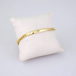 B1331 Bracelet – Pulseras/Plain/ 14K Real Color
