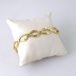 B1333 Bracelets Woman/ Pulseras Dama/ Plain/ 14K Real Color//